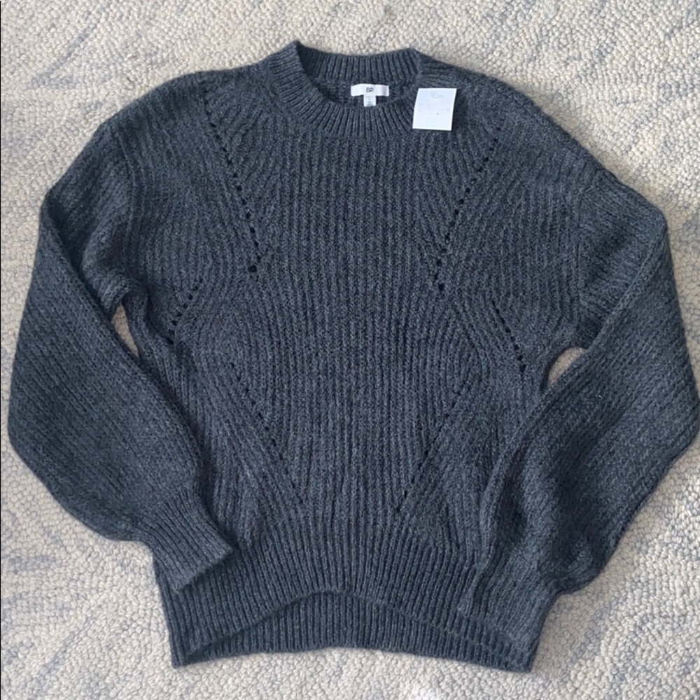 B.P. Grey Crew Neck Sweater